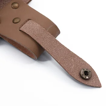Полезная сумка для инструментов Портативная прецизионная прочная сумка для обрезки ножниц Кожаный материал Сумка для хранения инструментов Кожаный светло-коричневый верх 2