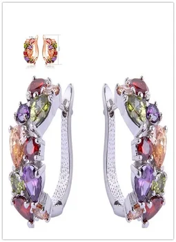 Распродажа в Европе Mona Lisa Feather Crystal от Swarovskis новые модные креативные женские серьги-близнецы micro hot jewelry 2