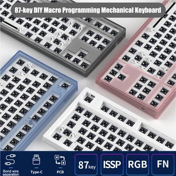 MK870/GMK67 RGB Светодиодная Механическая Клавиатура для Flesports Программируемая Клавиатура с возможностью горячей замены DIY Type-C FL. Комплект сателлитного вала CMMK 1