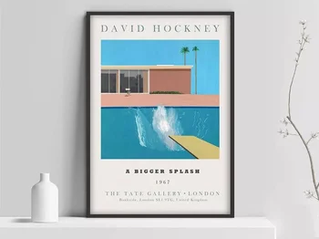 Плакат художественной выставки Дэвида Хокни, Принт 
