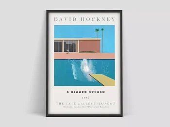 Плакат художественной выставки Дэвида Хокни, Принт 