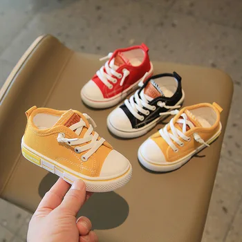 Детская парусиновая обувь для детей 1-3 лет, Дышащая детская обувь, кроссовки для мальчиков на мягкой подошве, детская обувь для ходьбы на резиновой подошве 1