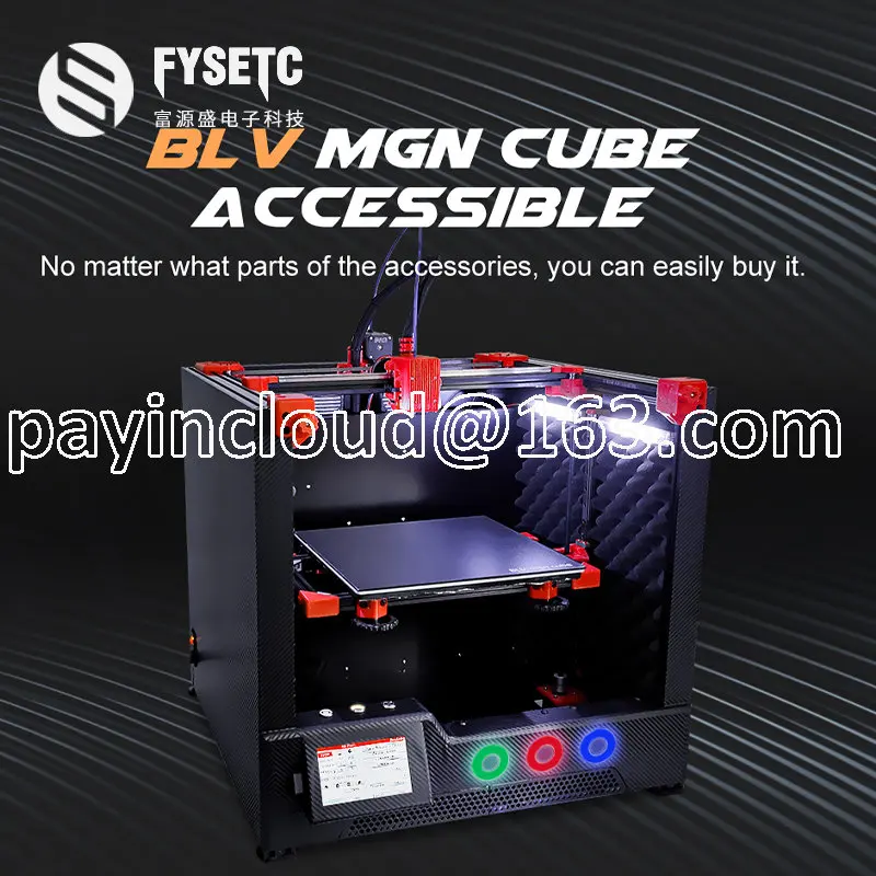 3D-принтер BLV MGN Cube Complete Machine DIY Kit Настольный высокоточный настольный компьютер для студентов Изображение 3