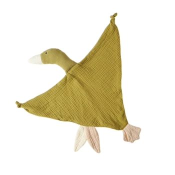 Хлопчатобумажное муслиновое одеяло, защитное одеяло, игрушка для прижимания гусей, детская игрушка для сна K1KC 2