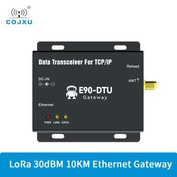 Шлюз Ethernet LoRa 433 МГц COJXU E90-DTU (400SL30-ETH)-V2.0 MQTT 30dBm DC 8 В ~ 28 В 10 км RSSI SMA-K TCP UDP приемопередатчик Шлюз
