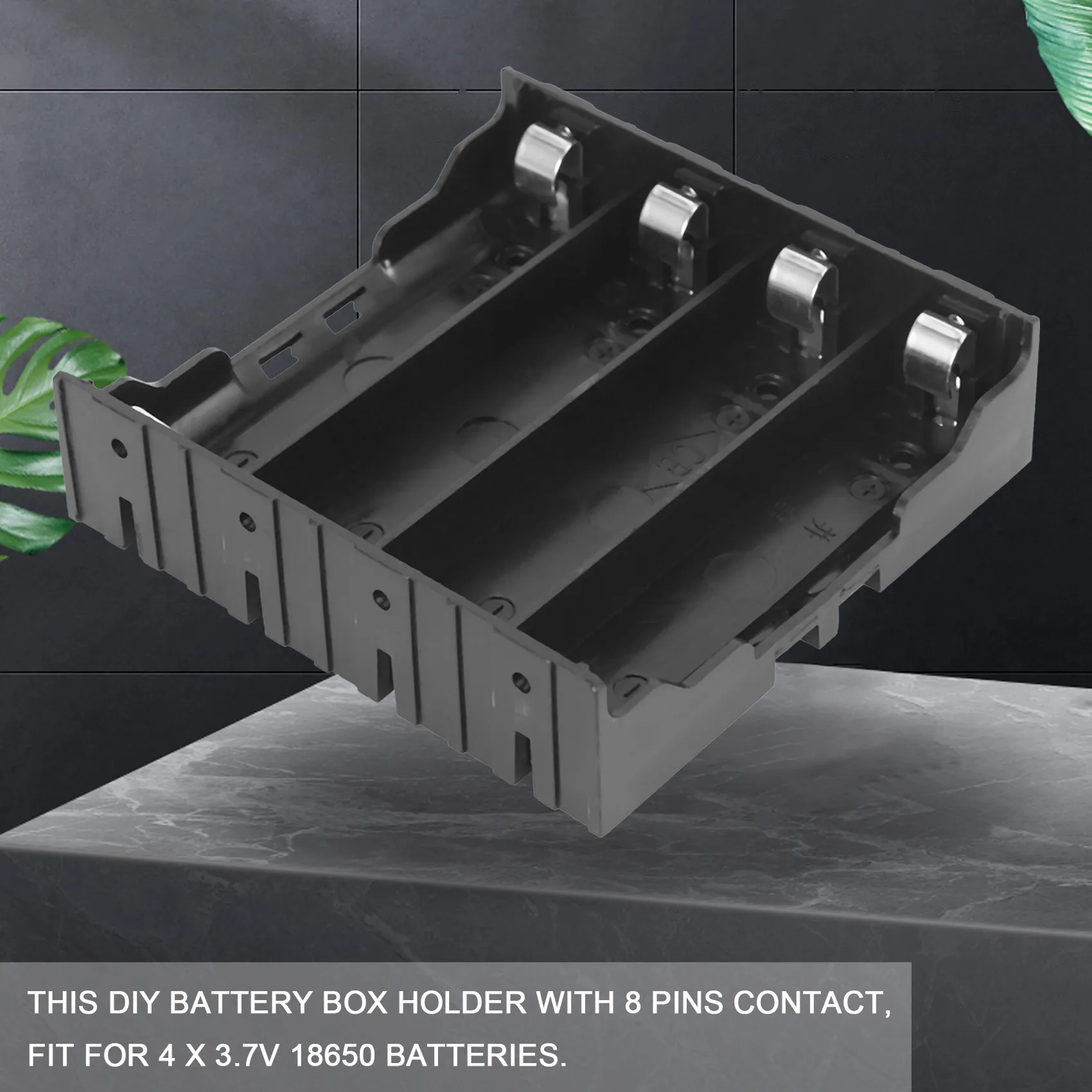 5шт Литий-ионный аккумулятор DIY Пластиковый чехол Держатель для батареи 4x3.7V 18650 Изображение 1