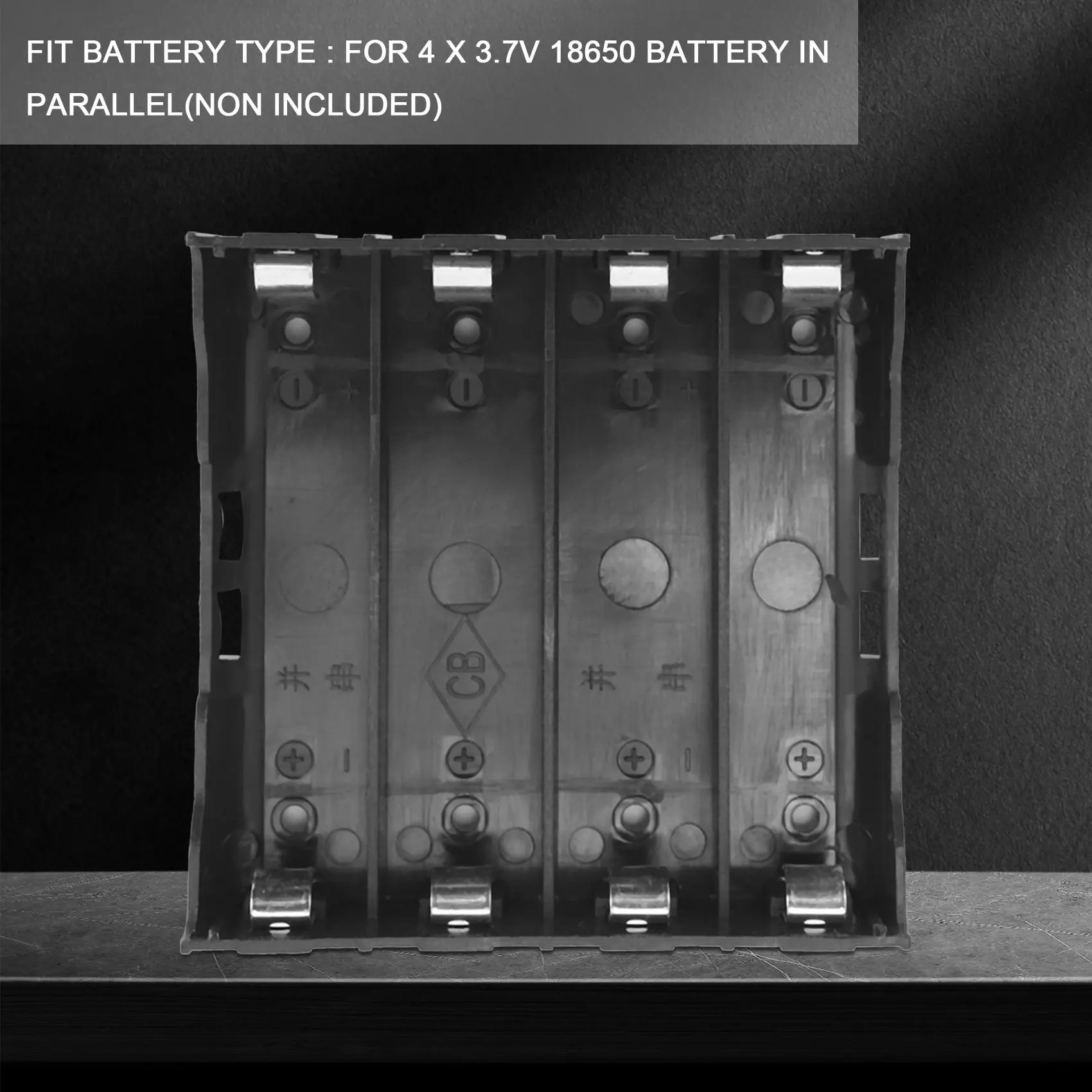 5шт Литий-ионный аккумулятор DIY Пластиковый чехол Держатель для батареи 4x3.7V 18650 Изображение 2