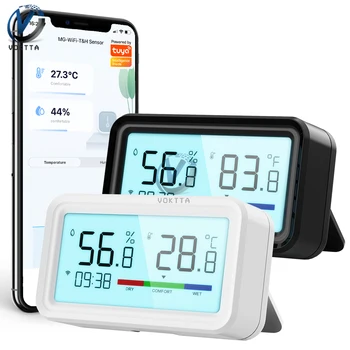 Беспроводной WIFI Термометр Гигрометр Интеллектуальный датчик температуры и влажности Цифровая Метеостанция Контроль температуры приложением 1