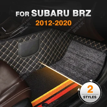 Пользовательские двухслойные автомобильные коврики для SUBARU BRZ 2012-2020 13 14 15 16 17 18 19 20 Пользовательские автомобильные коврики для ног Аксессуары 1