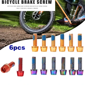 Аксессуары для велосипеда Красочные Крепежные болты для горного велосипеда M6x18 мм с гальваническим покрытием, Винты, винт для штока, Винт для дискового тормоза 1