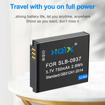 HQIX для Samsung NV4 E-P1 L730 L; 830 PL10 ST10 Камера SLB-0937 Зарядное Устройство Аккумулятор 2