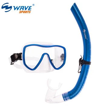 2023 Очки для дайвинга Профессиональный набор для подводного плавания с маской и трубкой, противотуманные очки для дайвинга высокой четкости, полностью сухие очки для плавания с маской и трубкой в большой оправе. 2
