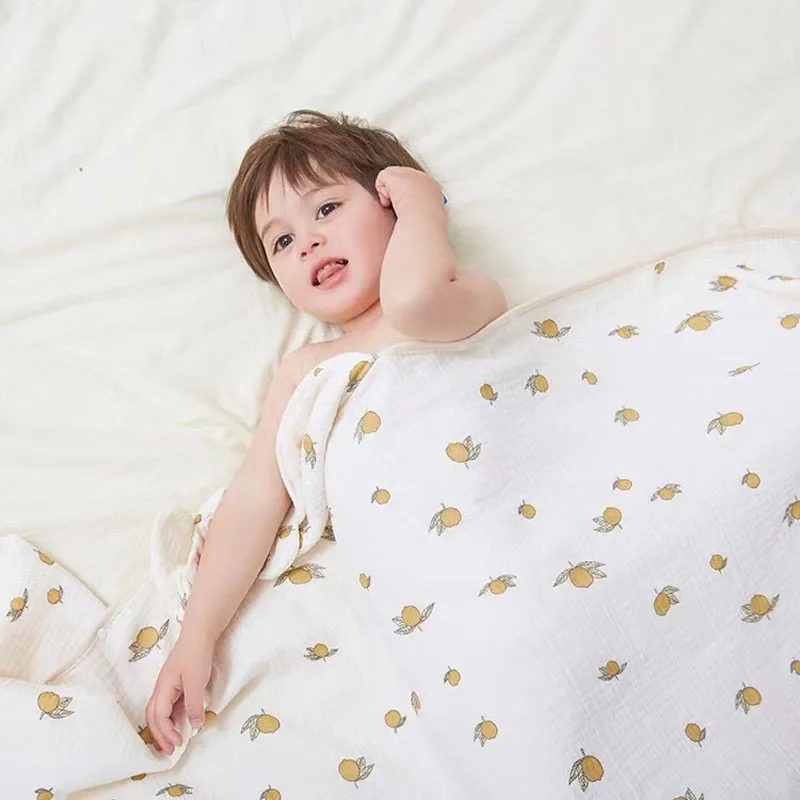 Мультяшный детский банный халат, супер Мягкое дышащее четырехслойное хлопковое банное полотенце с капюшоном, Ветрозащитное детское впитывающее банное полотенце Изображение 5
