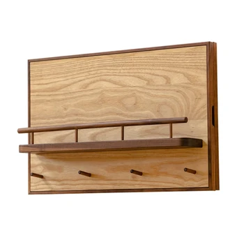 Коробка электросчетчика, вешалка для одежды, распределительный блок, китайская коробка для хранения электрического тормоза из массива дерева, декоративный крючок 1