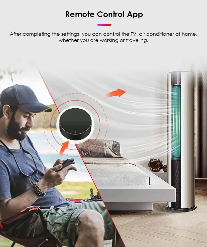 ИК-пульт дистанционного управления Tuya Smart Life WiFi Универсальное инфракрасное управление умным домом для телевизора DVD AUD AC Работает с Amz Alexa Google Home Изображение 1