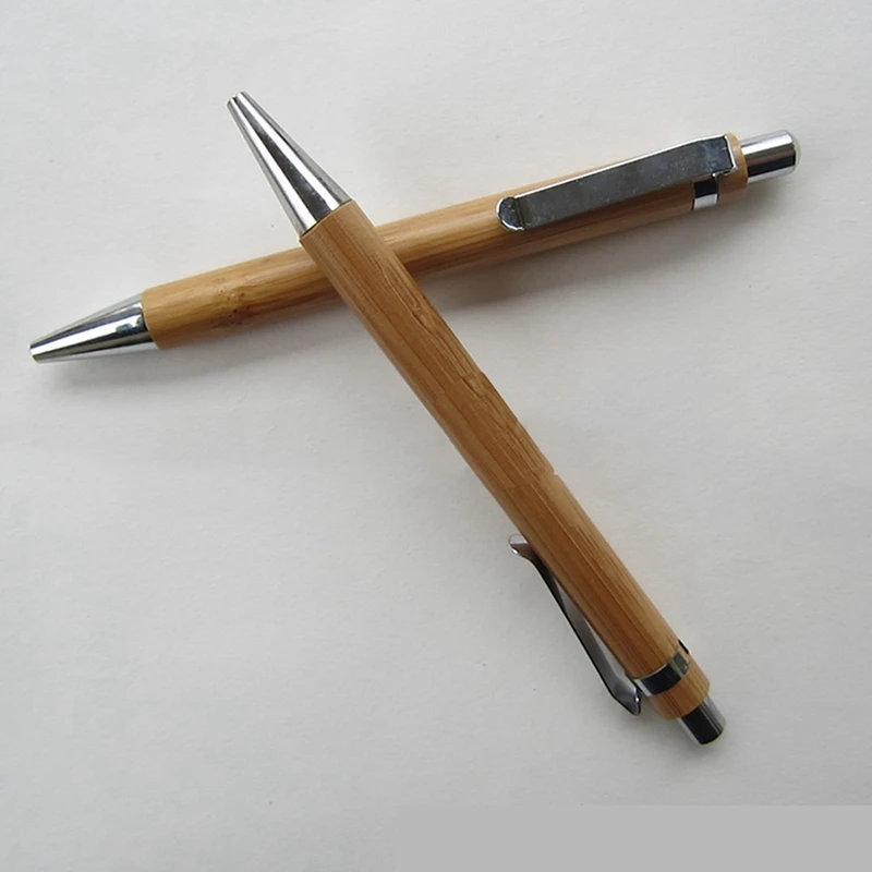 Наборы шариковых ручек Разное. Письменный прибор из бамбукового дерева (набор из 40 штук) Изображение 3