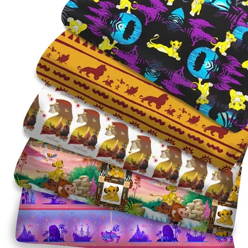 Disney Lion King Полиэфирная хлопчатобумажная ткань для шитья лоскутных тканей для лоскутного шитья Аксессуары ручной работы DIY