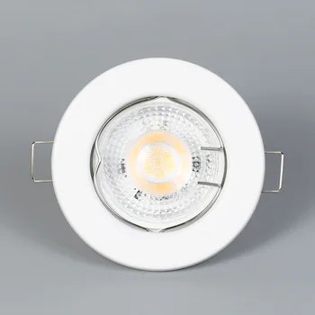 Высококачественный круглый светодиодный светильник из цинкового сплава с вырезом 60 мм в раме GU10, встраиваемый светильник, Точечный светильник, корпус 2
