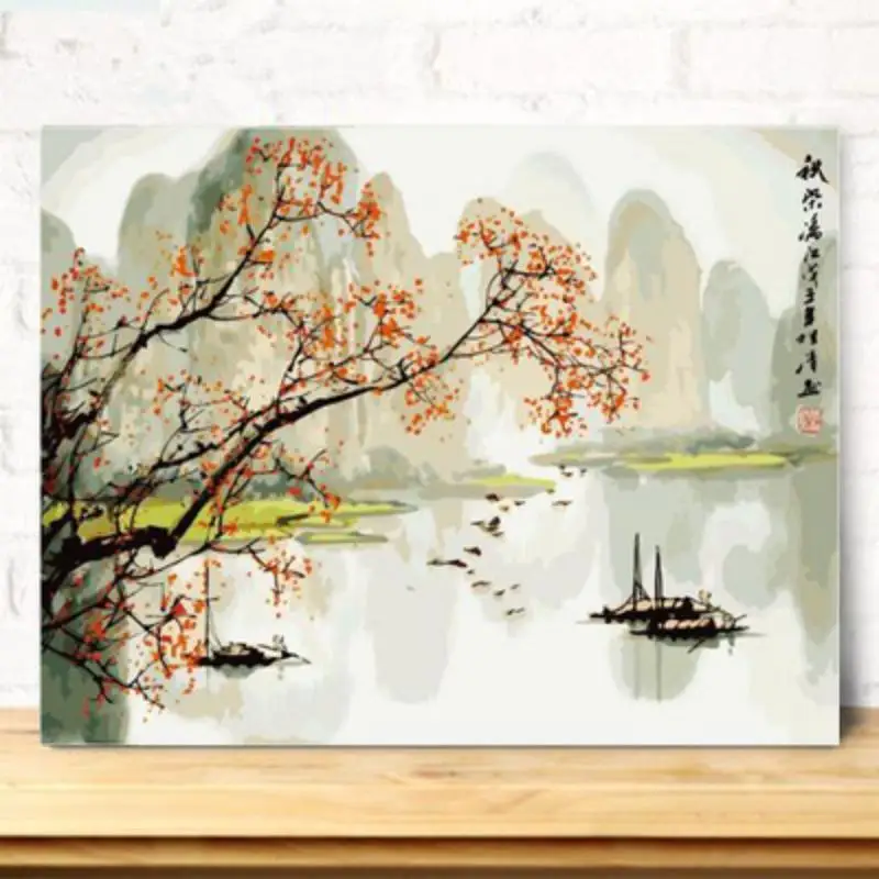 Цифровая Картина маслом Zang Zang Ручная Роспись Декоративная Подвесная Живопись Изображение 5