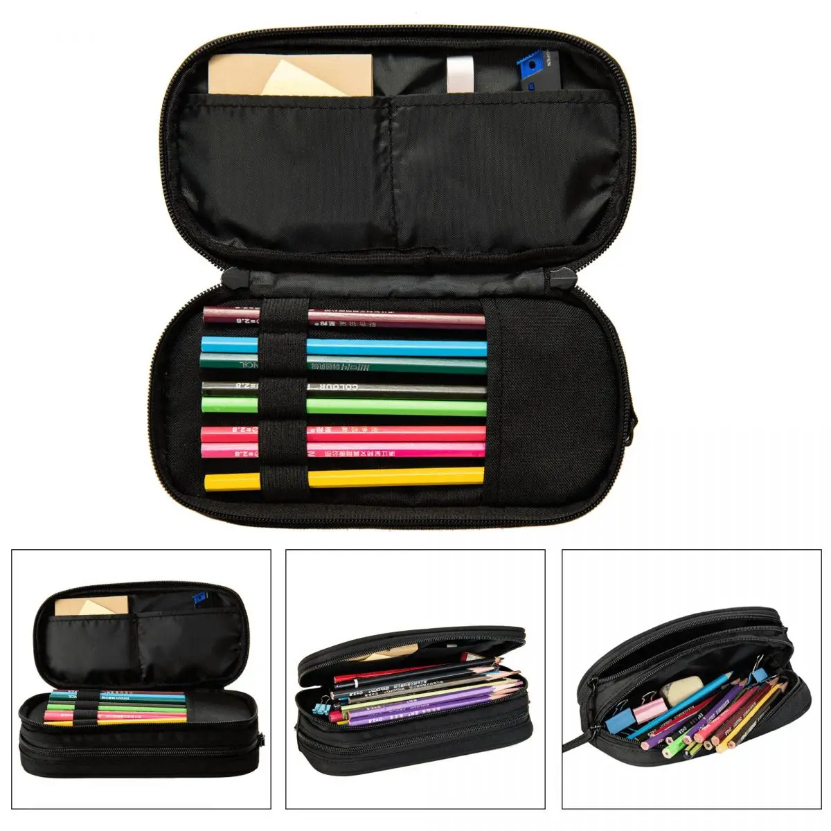 Пеналы с радужным единорогом, модная сумка для ручек с единорогом, большая сумка для хранения школьных принадлежностей, подарочный чехол для карандашей Изображение 3