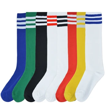 Женские гольфы Streewear Harajuku Cheerleaders, Черные, Белые, в трехстрочную полоску, с буквами, модные носки для платья 2