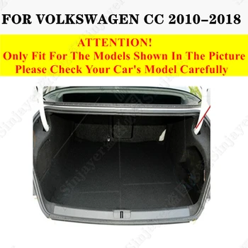 Коврик в багажник автомобиля для Volkswagen VW CC 2018 2017 2016 2015 2014 2013 2012 2011 2010 Плоский Боковой задний грузовой ковер, подкладка для багажника 2