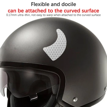 Креативный Мотоциклетный Шлем Наклейка Ночной Предупреждающий Знак Светоотражающие Наклейки Внешние Аксессуары 2