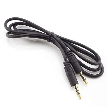 Удлинительный кабель 3,5 мм от мужчины к мужчине с 4-полюсным микрофоном, стерео аудио адаптер, совместимый для смартфонов и планшетов 1