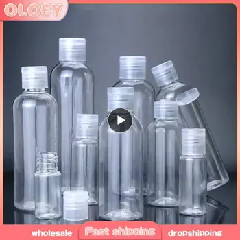 прозрачные бутылки многоразового использования объемом 5 мл-250 мл, откидная крышка для путешествий, Пустая бутылка, косметический лосьон, контейнер для шампуня, бутылки для кондиционера 1