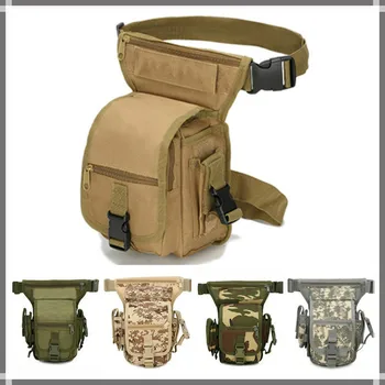 Тактическая спортивная сумка для езды на открытом воздухе Molle для ног, военная армейская охотничья поясная сумка, водонепроницаемая сумка для переноски на бедре, многоцелевая сумка для пеших прогулок 1