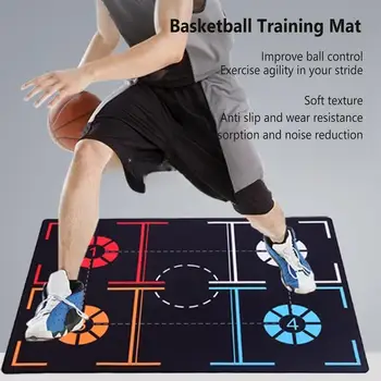 Баскетбольный тренировочный коврик Для тренировки контроля мяча Баскетбольный коврик для работы ног Тренировочное Вспомогательное Оборудование 1